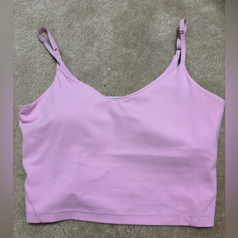 Pink/Purple Lululemon Align Cropped Cami Tank Top